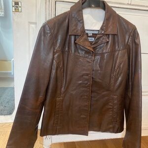 Wil Sony’s genuine brown leather jacket